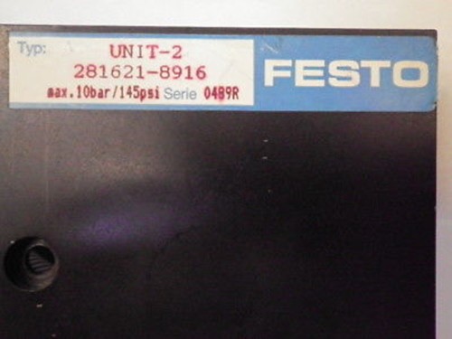 FESTO PNEUMATIC UNIT-2 281621-8916 ASML 250040