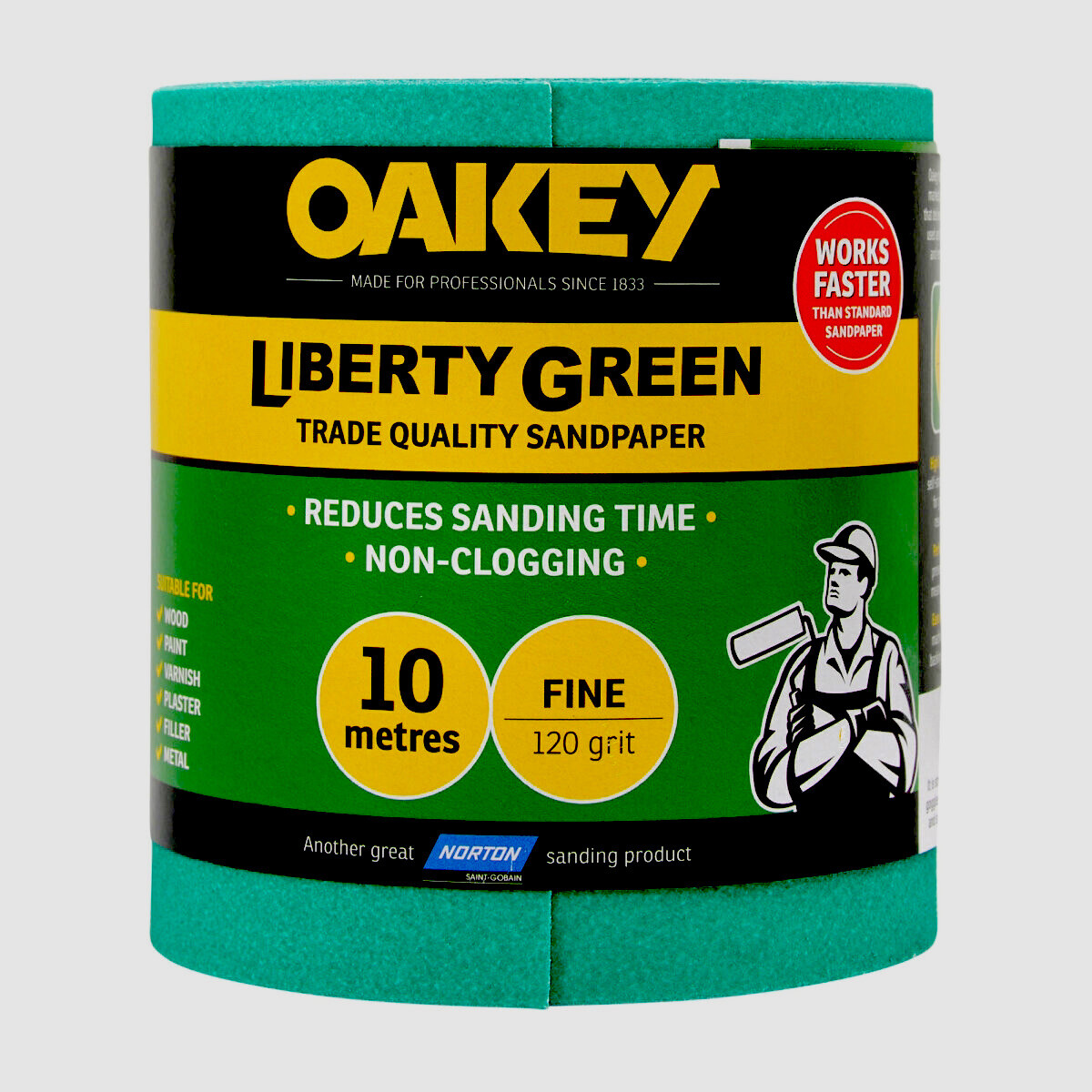 Oakey 28714 Liberty Green Sanding Roll 