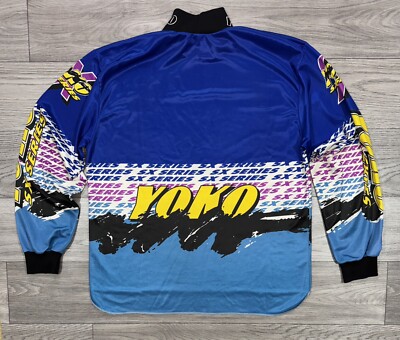 Lamigo Monkeysベースボールジャージ ネイビー/イエロー YOKO SX SERIES For Moto Vintage Long Sleeve Jersey X Racing