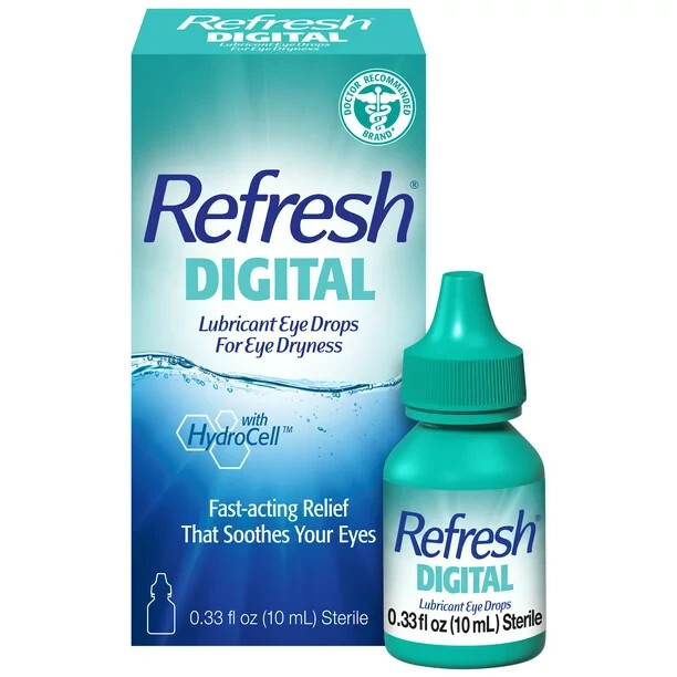 Refresh Digital Lubricant Eye Drops Preserved Tears, 10 mL Exp 03/2025