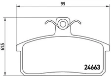 Brembo P 79 007 brake pad set, disc brake for Iveco, Santana, Suzuki