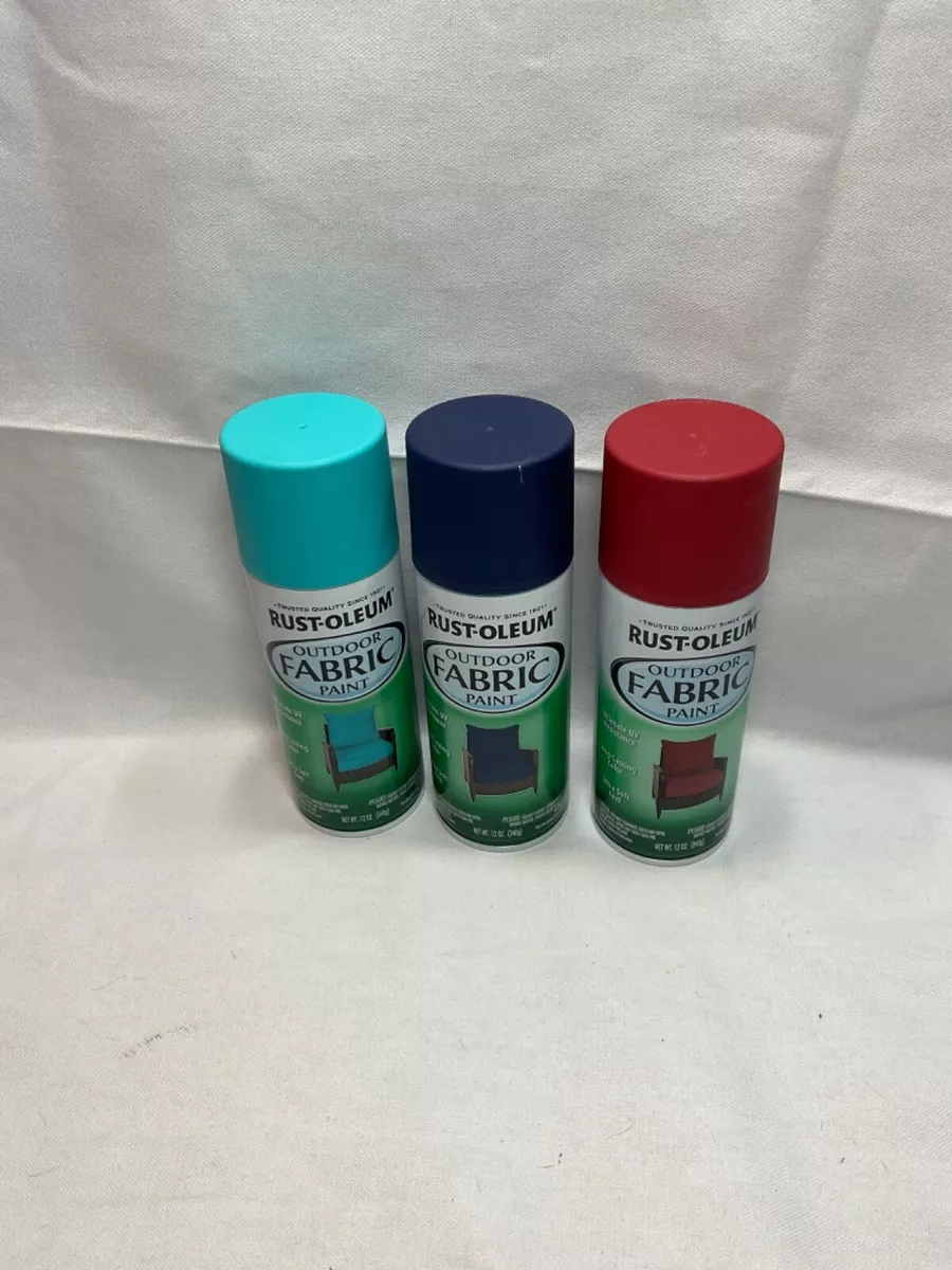 Rust-Oleum OUTDOOR FABRIC SPRAY PAINT • TURQUOISE • UV RESISTANCE