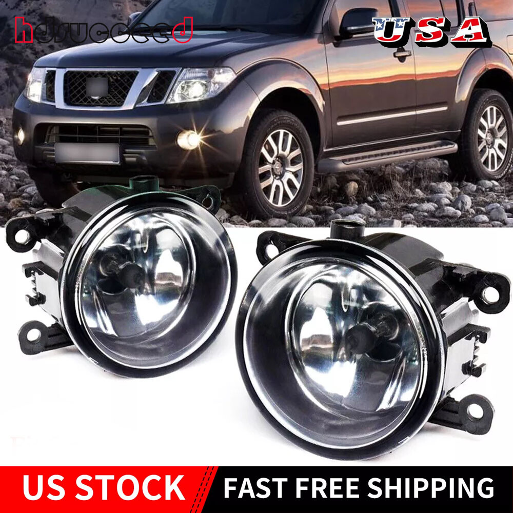 For 2005-2019 Nissan Frontier Factory Bumper Halogens Fog Lights Driving Lamps