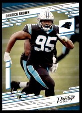 2021 Panini Prestige Derrick Brown Carolina Panthers #80 Base
