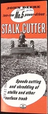 1954 John Deere Top Row No.5 Power Driven Stalk Cutter Brochure