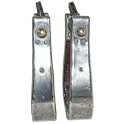 Étriers Western Diablo Silversmiths – Argent Sterling Et Monel, 1,5 Pouce, Vintage