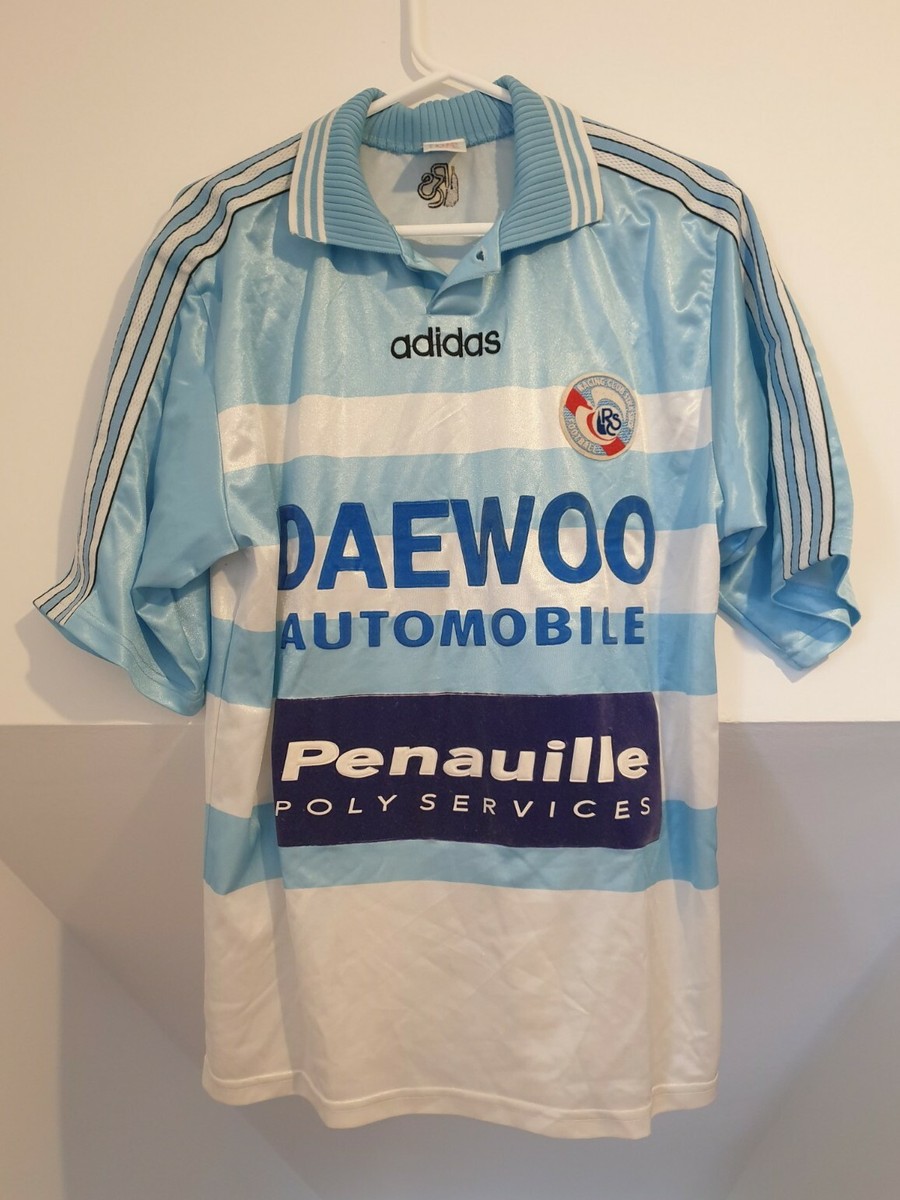 Vintage RC Strasbourg Football Shirt Maillot 1996 1997 Home Jersey