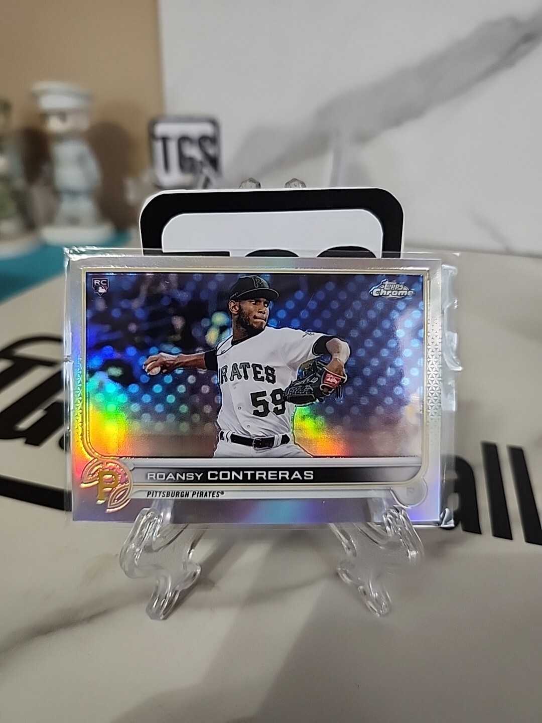ROANSY CONTRERAS 2022 TOPPS CHROME #53 ROOKIE REFRACTOR PIRATES