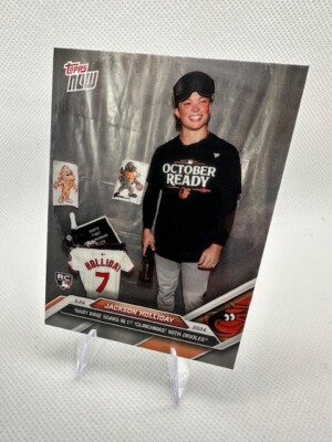 2024 Topps Now MLB #749 RC Jackson Holliday Baby Bird Soaks 1st Clinchmas W O s 