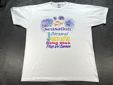 VTG Carnival SENSATION Cruise Ship Destinations White Jerzees XL USA Made Shirt