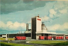 Postcard Texas Waxahachie Owens Corning fiberglass Plant Colorpicture 23-8459