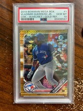 Vladimir Guerrero Jr., Gold Refractor /50 - 2019 Bowman Mega Box - PSA 10 GEM MT