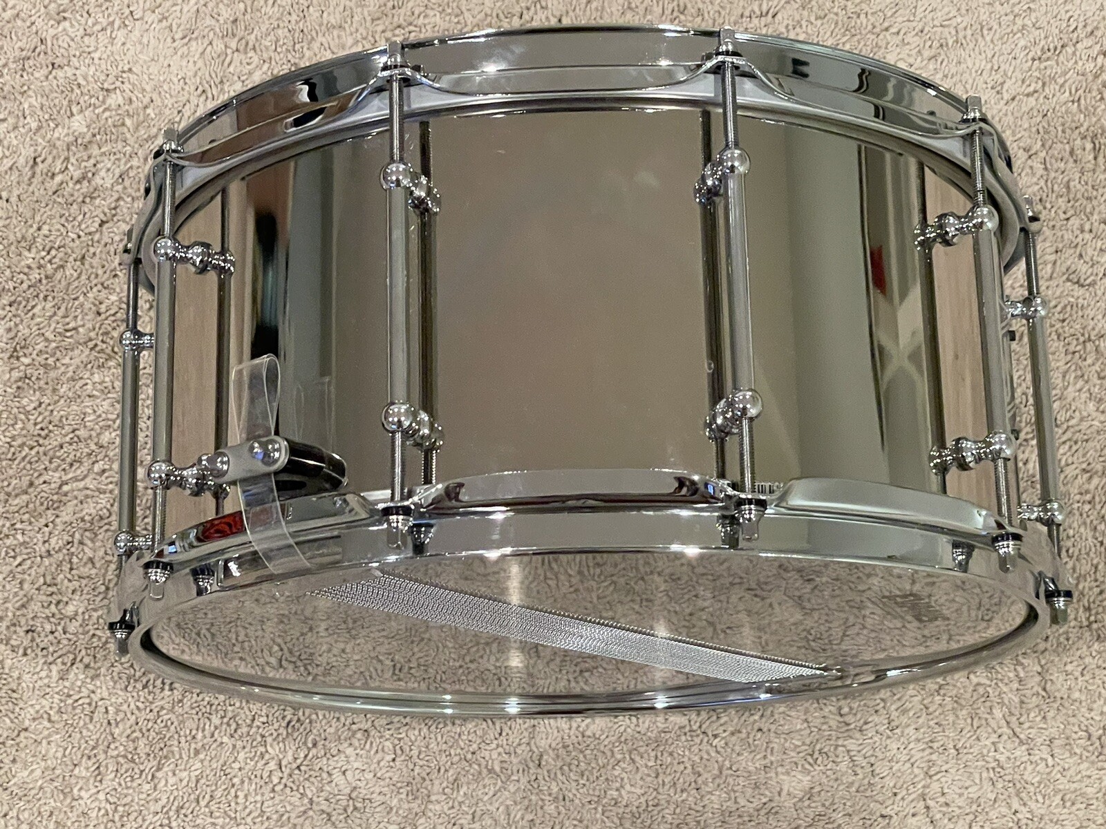 SJC Custom 14 X 7 Steel Snare Drum Tube Lugs Trick Throw Drums Drumset