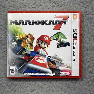 Nintendo DS Mario Kart 7 (Nintendo 3DS, 2011) Handheld Video Game No Manual