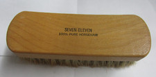Vintage Shoe Shine Brush - Seven-Eleven - 100 Pure Horse Hair
