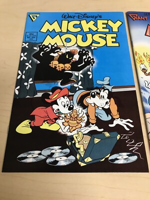 WALT DISNEY'S MICKEY MOUSE #254,256 (9.4-9.6) GIANT SIZE/GLADSTONE