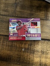 2020 Absolute Grip It-N-Rip It Spectrum Purple /25 Aristides Aquino Rookie RC