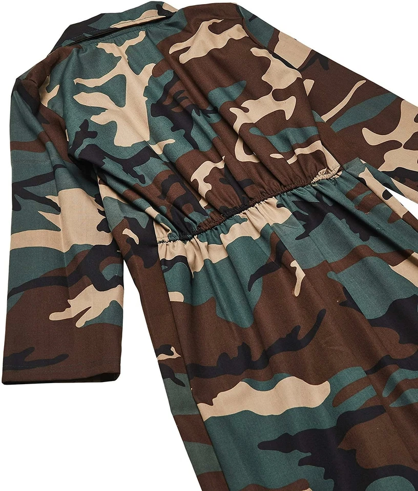 Fantasia do exército infantil soldado vestido fantasia Halloween - Imagem 4 de 4