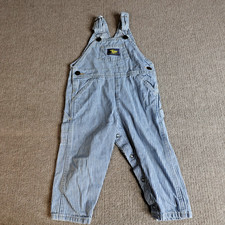 OshKosh B'gosh Toddler Overalls 24M Hickory Stripe Vintage Vestbak