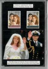 Great Britian: 1986 Royal Wedding stamp set in hard Souvenir Case with photos