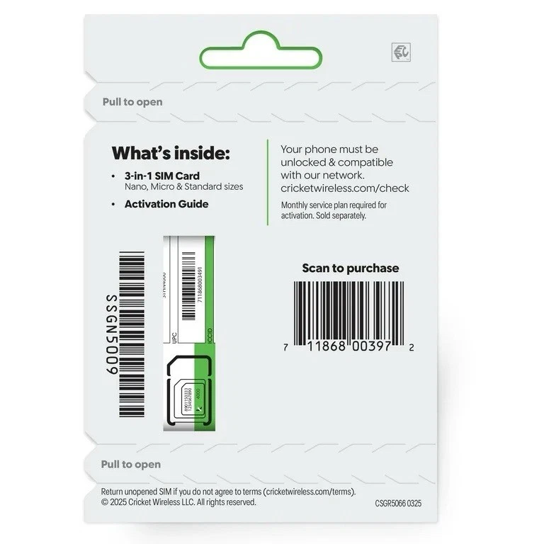 Cricket Wireless 3-in-1 5G SIM Card Kit - Image 3 of 4