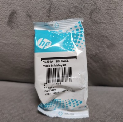 HP 64XL Tri Color Cartridge New Missing Box Sealed Genuine HP