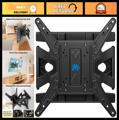Ultra Slim Full Motion TV Wall Mount for 26-75'' TVs - Articulating, Swivel, Tilt