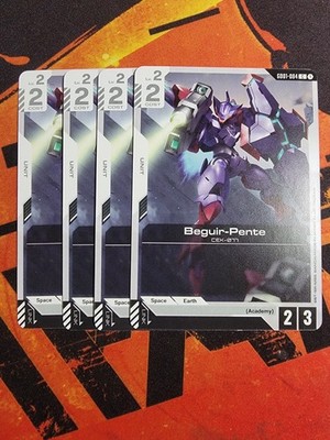 Gundam Card Game Beguir-Pente GD01-084 C Playset - 4x - Newtype Rising NM/M