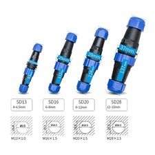 Prise Connecteur Coupleur IP68 1 Pièce 1-7 Broche Accessoires Inline Câble