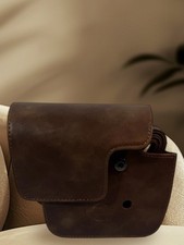 Leather Brown Polaroid camera case