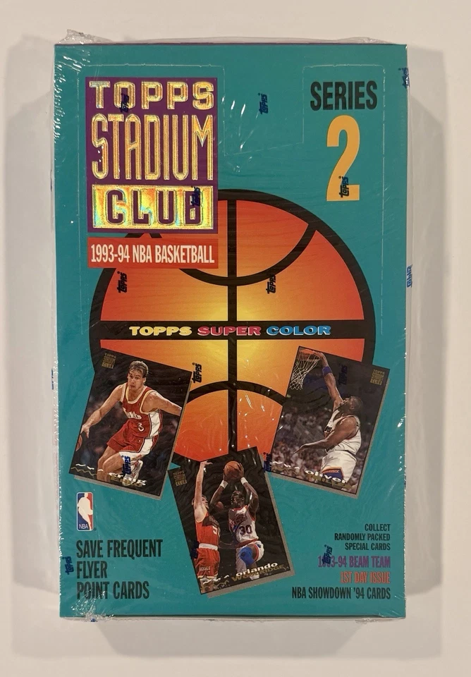 1993-94 Topps Stadium Club Series 2 Sealed Box Jordan Beam Team Chase 24 Packs - Image 1 of 4