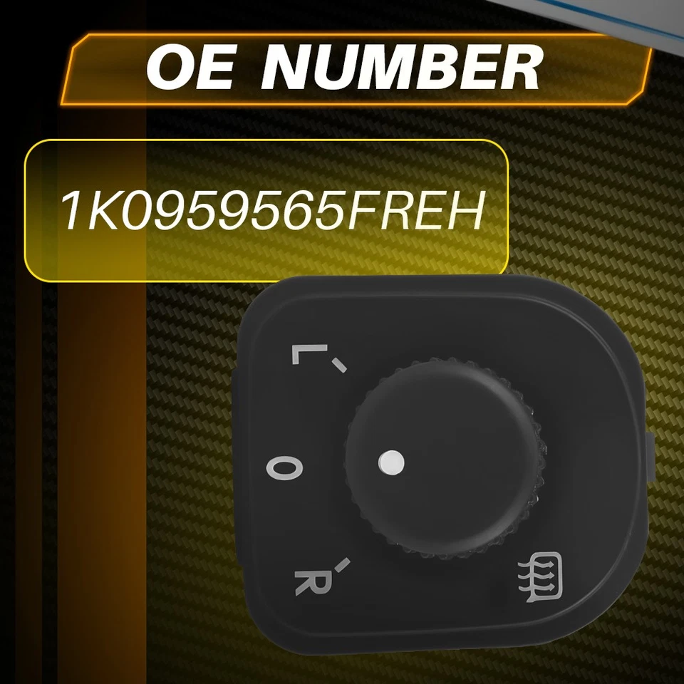 Interruptor de control del espejo retrovisor 1~10X ajuste perfecto 05-16 Volkswagen 1K0959565FREH Foto 2 de 4