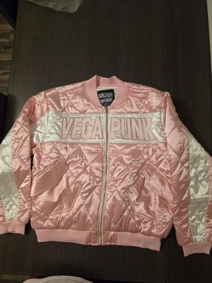 Dim Mak x One Piece VegaPunk Pink/White Bomber Jacket Size XL