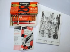 Vintage HUNT Speedball No. 5 Artist Set Professional Fountain Pens #3065 USA