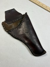 Vintage Handmade Leather Western Type Holster Large Frame Revolver Rawhide