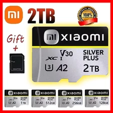 2TB 1TB SD Memory Card V30 Micro TF/SD Card Class 10 High Speed Flash Memory
