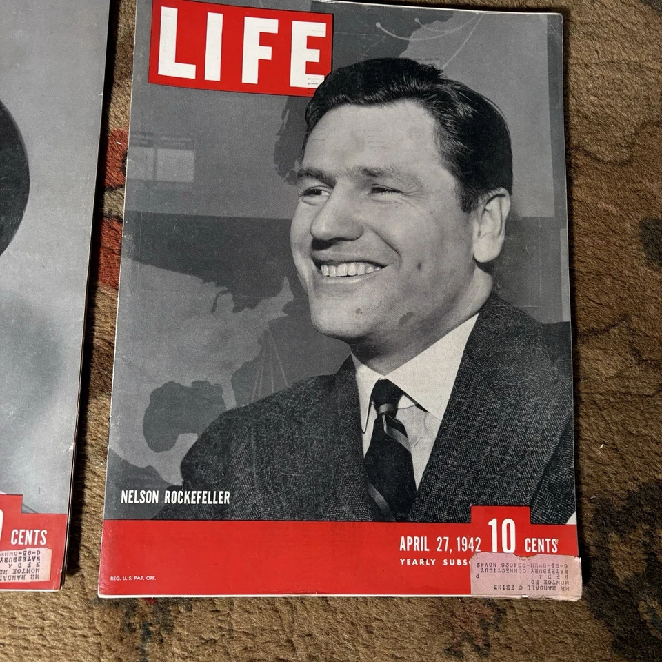 Life Magazine Vintage April 1942 Lot of 3 Issues 1940’s WWII-Era Ads 6 13 27 - Image 4 of 4