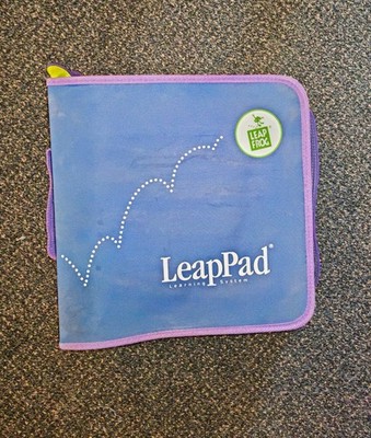 LeapFrog LeapPad Lernsystem blau Aufbewahrungskoffer Mappe Tragetasche Retro
