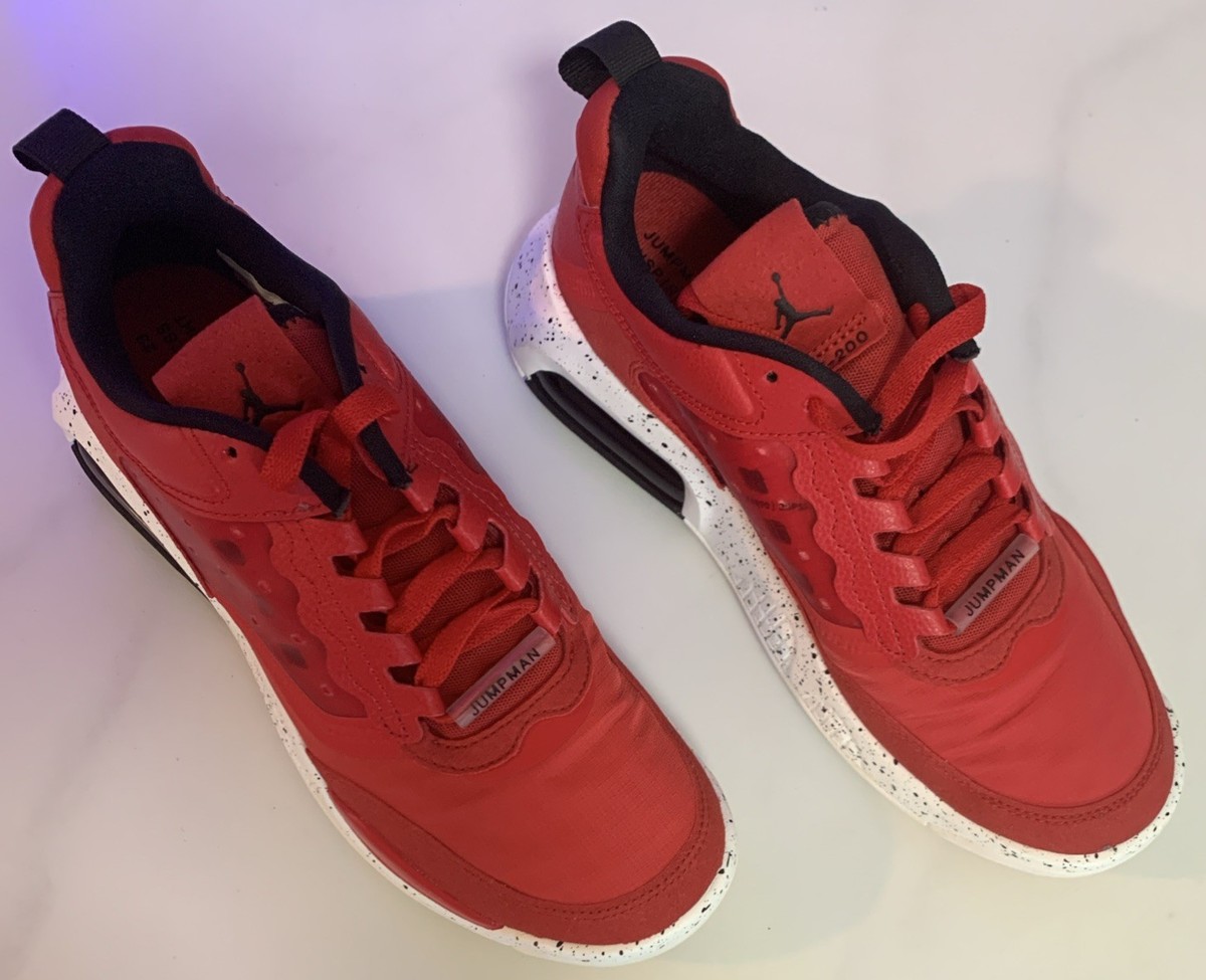 Size 7Y Nike Jordan Air Max 200 Fire Red CD5161-601