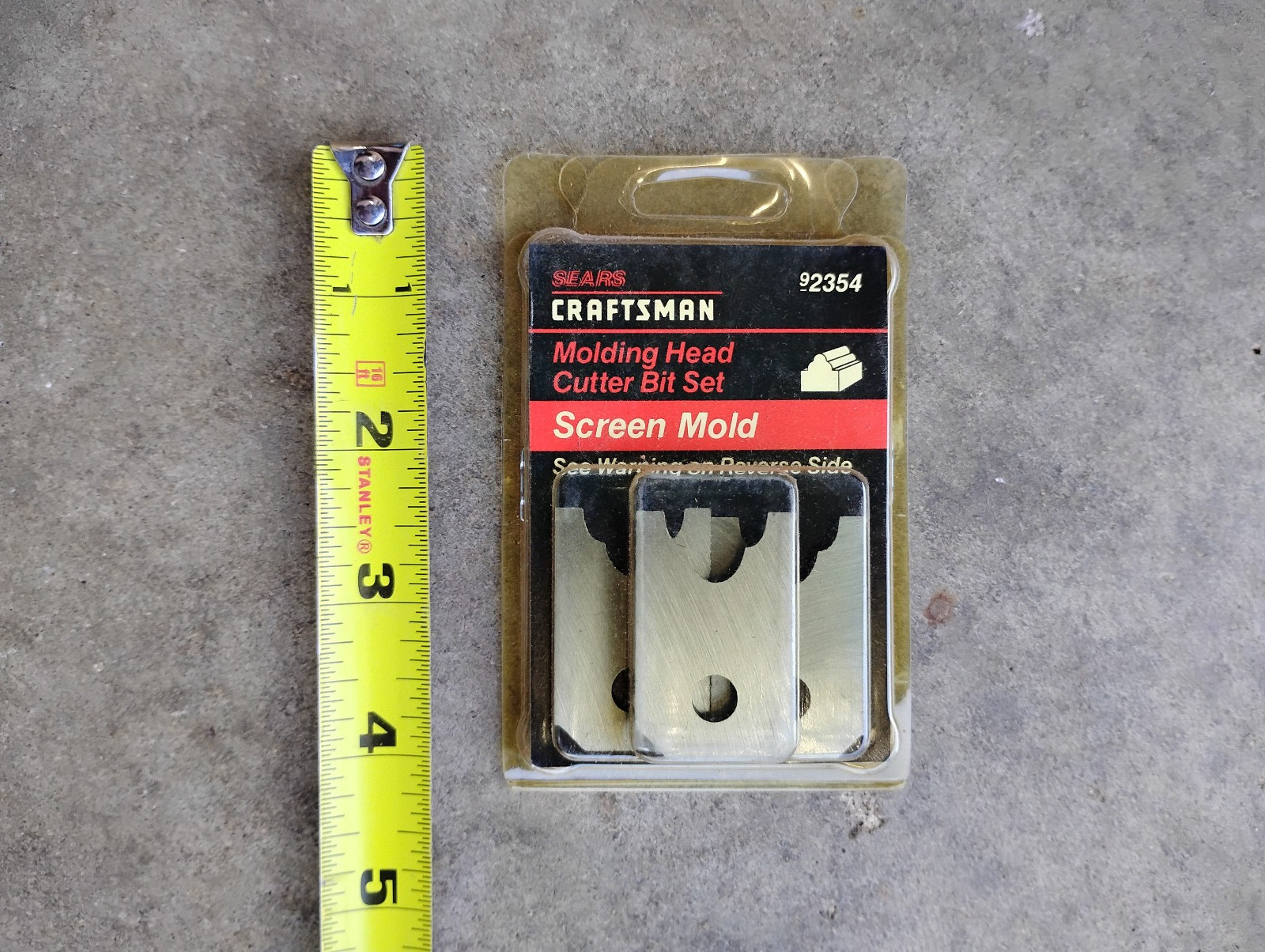Craftsman Wood Molding Head Cutter Bits Screen Mold Bits New Set 92354