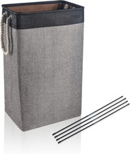 upgrade Large Laundry Baskets 84L, Collapsible Linen Laundry Hamper Washing Bas
