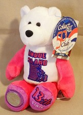 LIMITED TREASURES RHODE ISLAND 13th STATE QUARTER Coin BEAR 9" Plush
