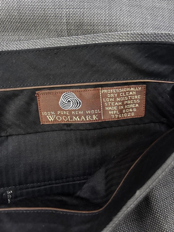 Traje Tasso Elba Para Hombres L42 Pieza Lana Blazer Chaqueta Pantalones Clásico Macy’s Foto 4 de 4