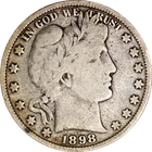1898-P Barber Half Dollar