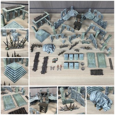 Warhammer Age of Sigmar AOS Warcry Terrain Bundle Bemalte Ruinen Wände