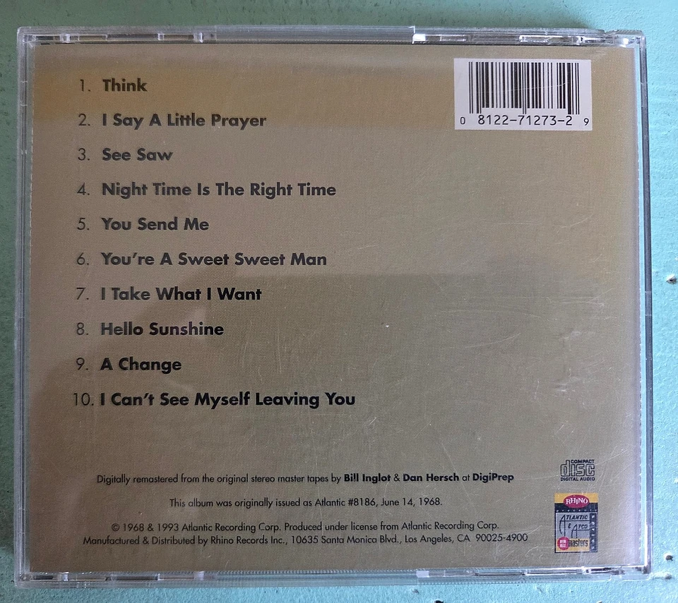 Aretha Franklin - Aretha Now CD USA 1993 Zustand: Sehr gut - Bild 3 von 3