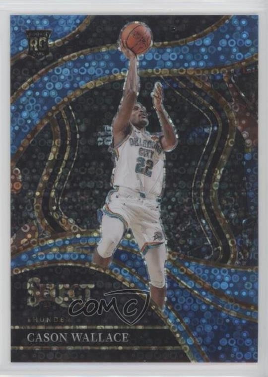 2023 Panini Select Courtside Light Blue Disco Prizm /99 Cason Wallace #298 1by8