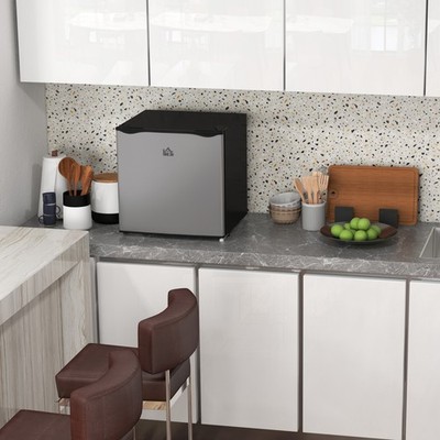 1.1Cu.Ft Mini Freezer with Reversible Door for Home Office Silver