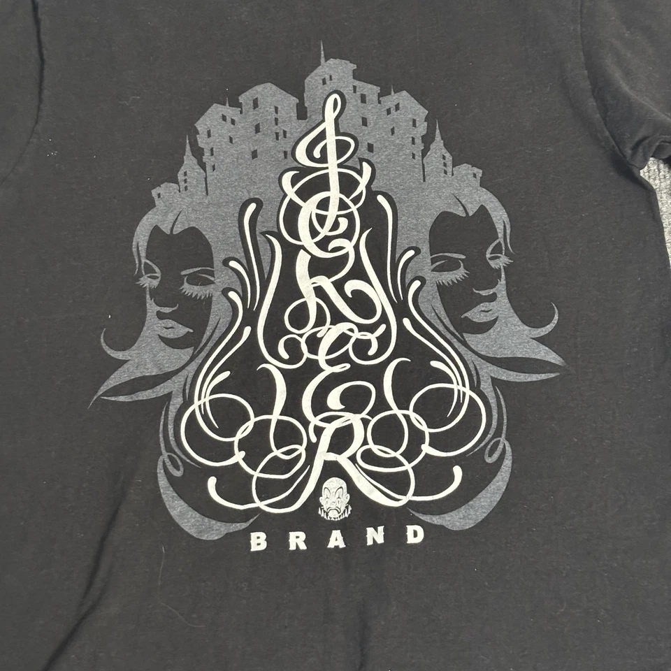 Camisa De Colección Marca Joker Para Hombre Pequeña Negra Gráfica Streetwear Hecha en EE. UU. 2000s Foto 3 de 4