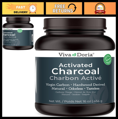 Virgin Activated Charcoal Powder - Food Grade, Hardwood Derived, 16 Oz (1 lb)